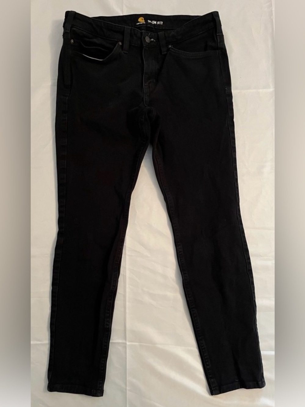 Carhartt Black Slim Fit Canvas Utility Pants | Streetwear Core
